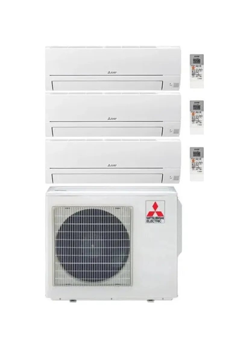 Système multi-split Mitsubishi Electric, plusieurs unités intérieures et un groupe extérieur